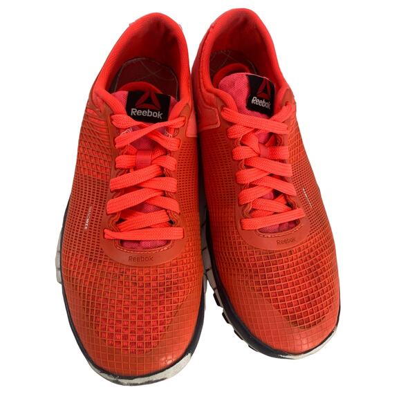 Reebok women 9 Nanoweb Z Rated Orange Lace Up Running Crossfit Shoes - Picture 2 of 7